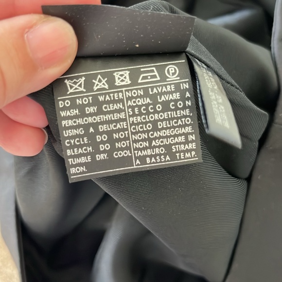 Salvatore Ferragamo Pleated Trouser Side Slit Pocket Pencil Skirt Wool - Picture 8 of 8